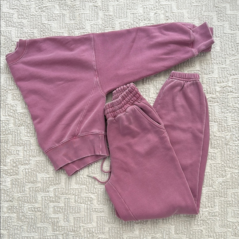Abercrombie & Fitch Purple Track Pants